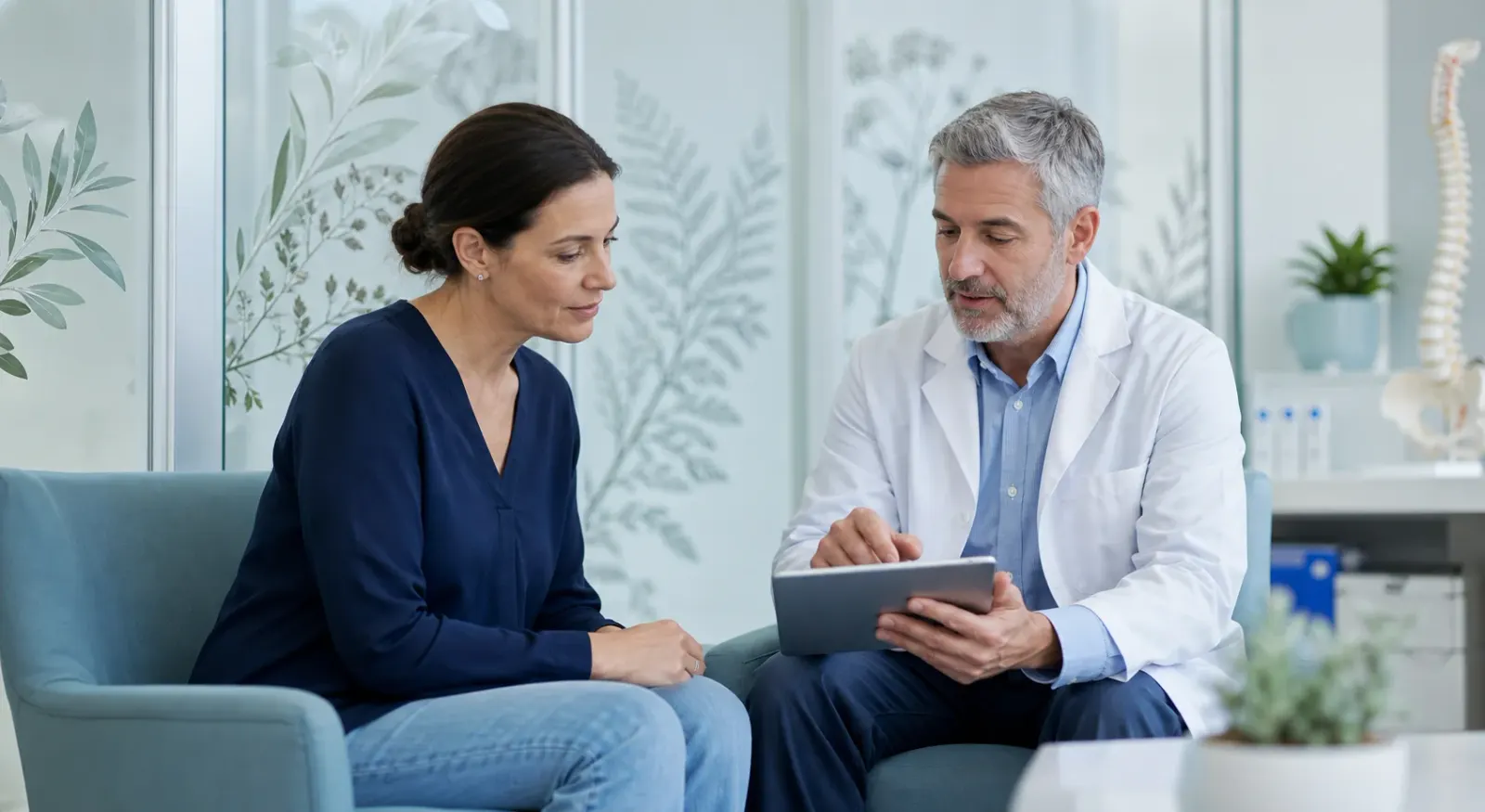 A patient discussing autoimmune treatment with a specialist